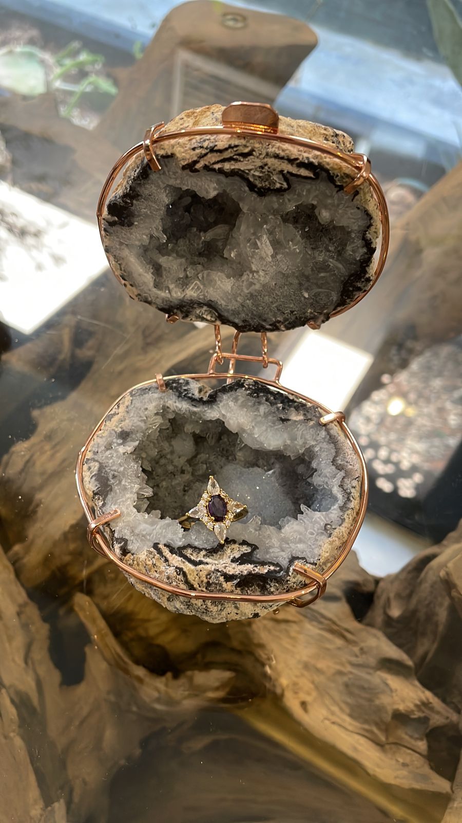 Agate jewelry box 