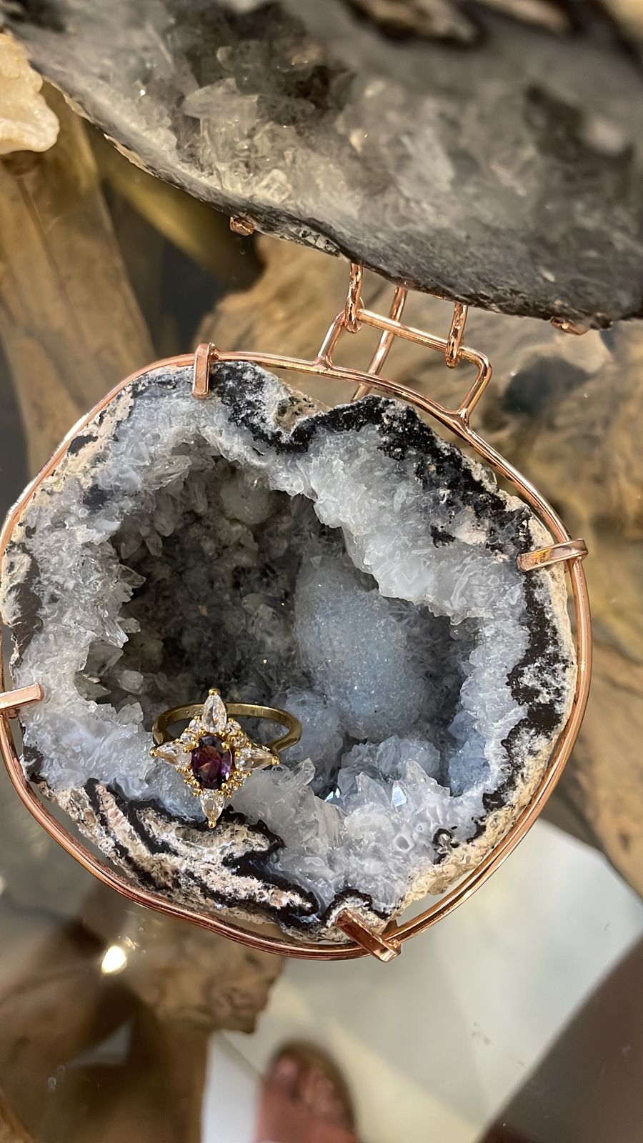 Agate jewelry box 