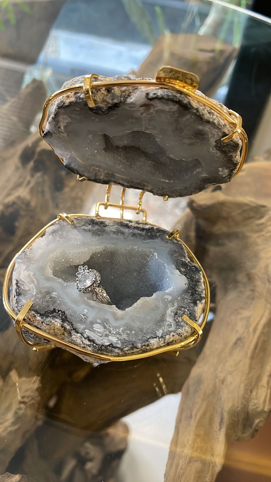 Agate jewelry box 