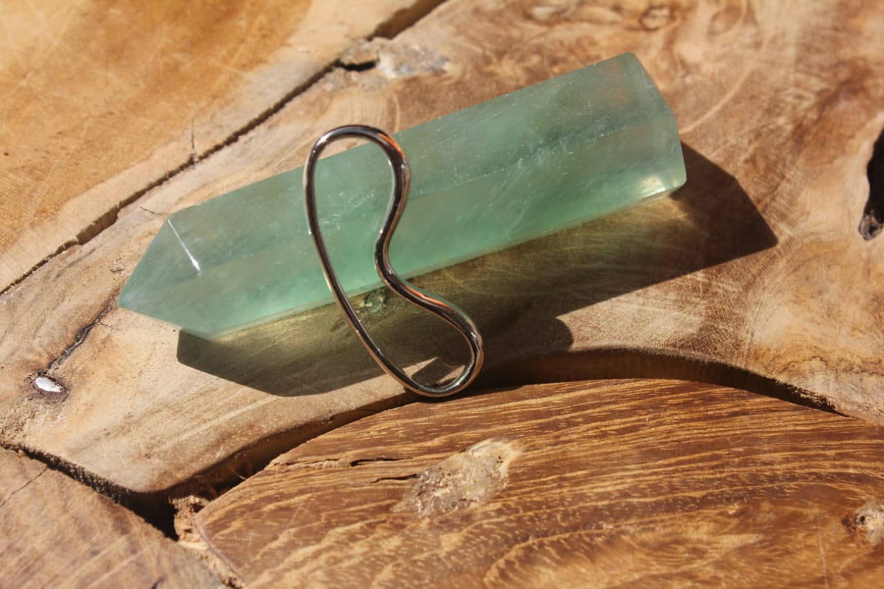 SILVER FOSSIL EARRINGS