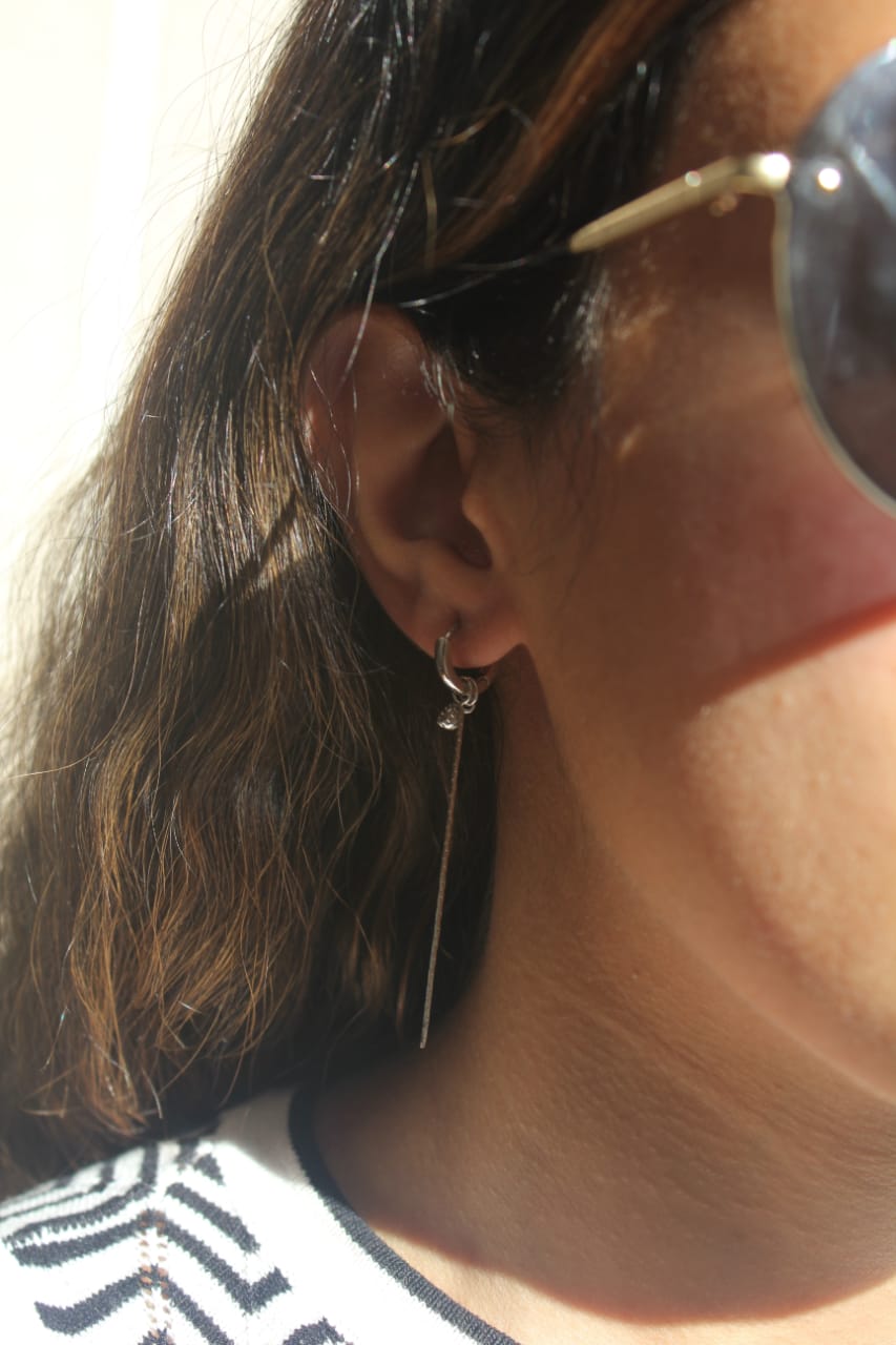 MOON AND STAR EARRING