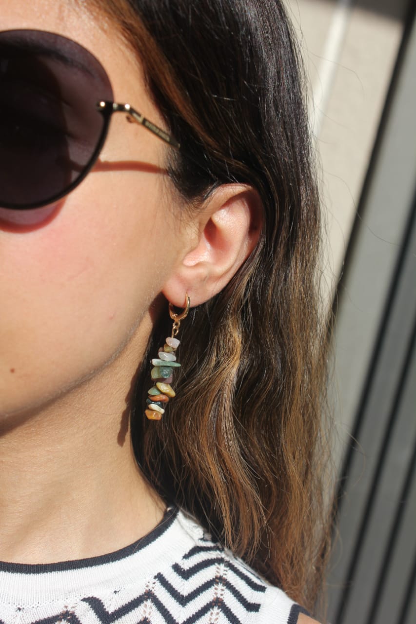 MULTICOLOR GEMSTONES EARRINGS