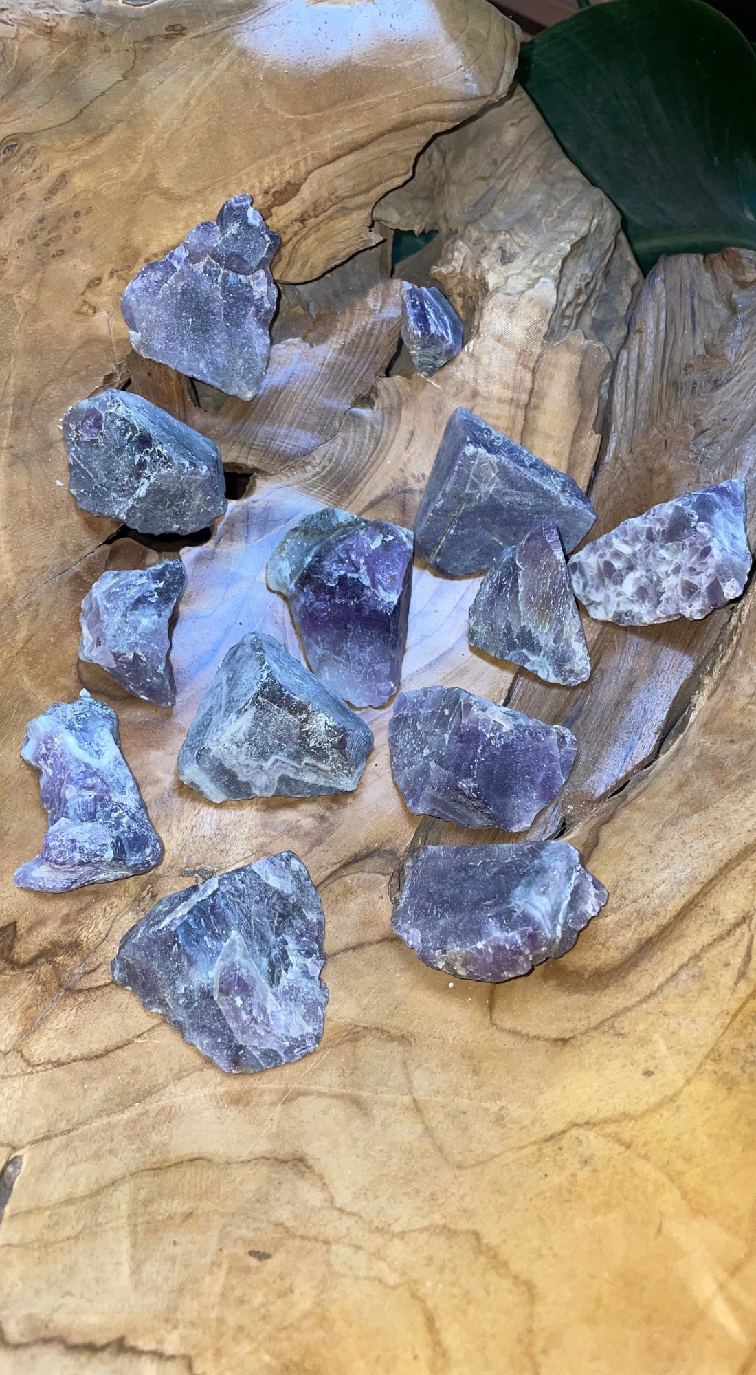 PURPLE & WHITE LARGE AMETHYST