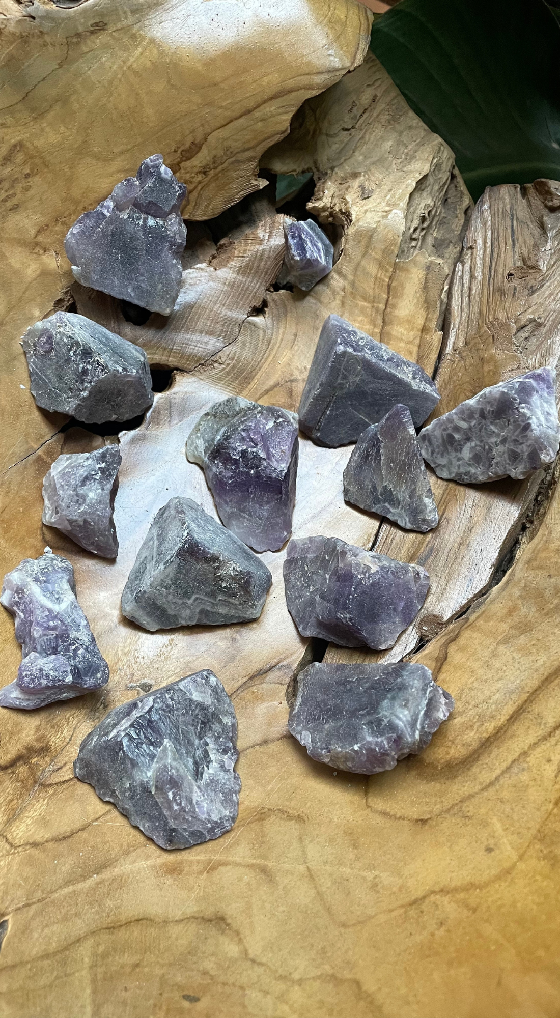 PURPLE & WHITE LARGE AMETHYST