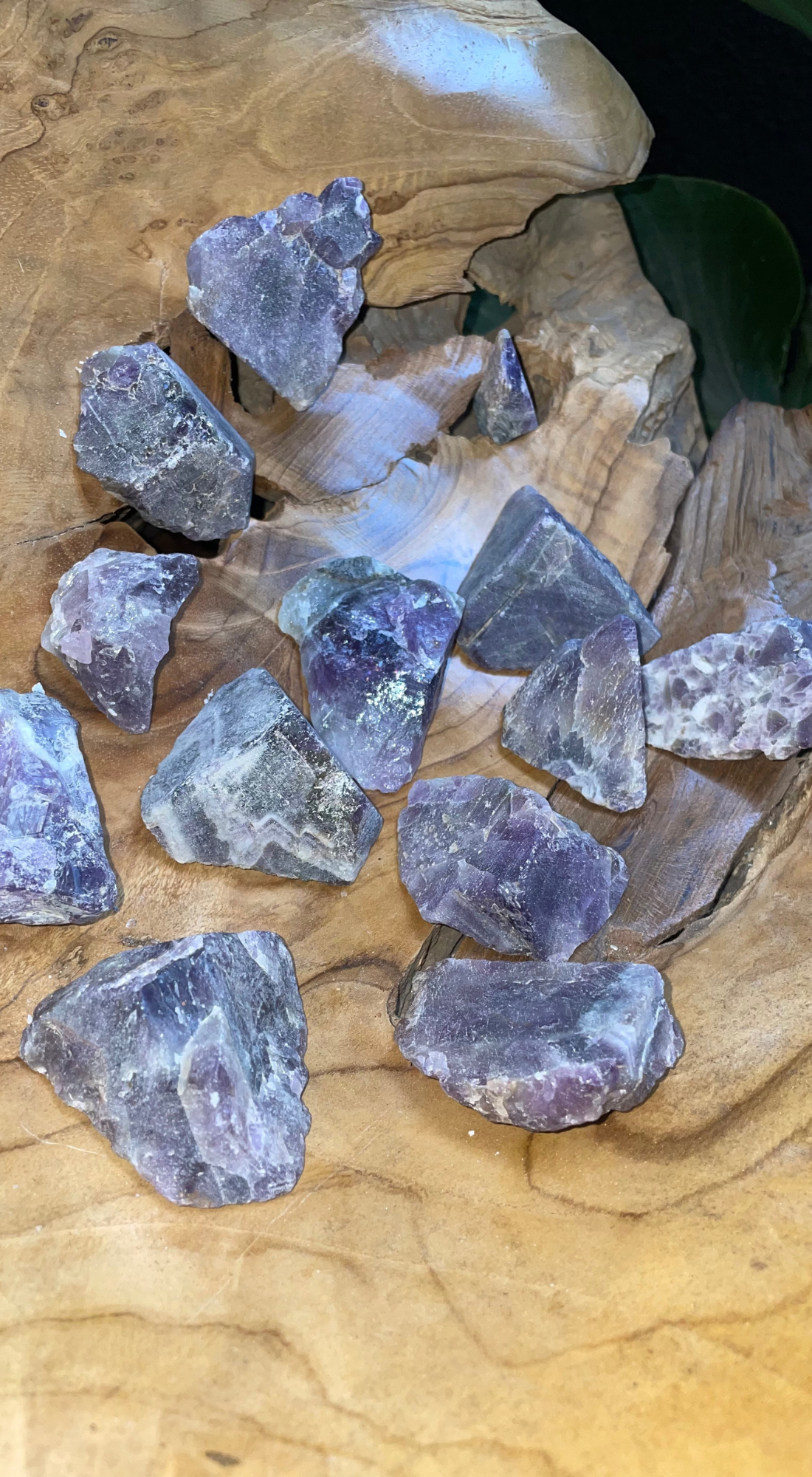 PURPLE & WHITE LARGE AMETHYST