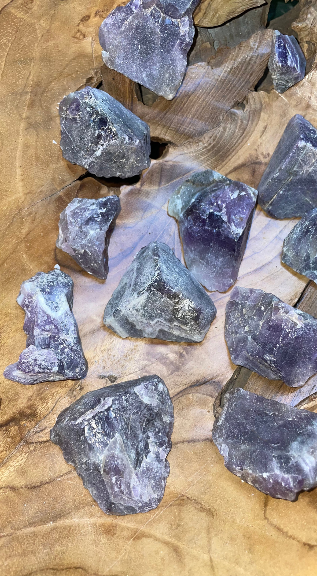 PURPLE & WHITE LARGE AMETHYST