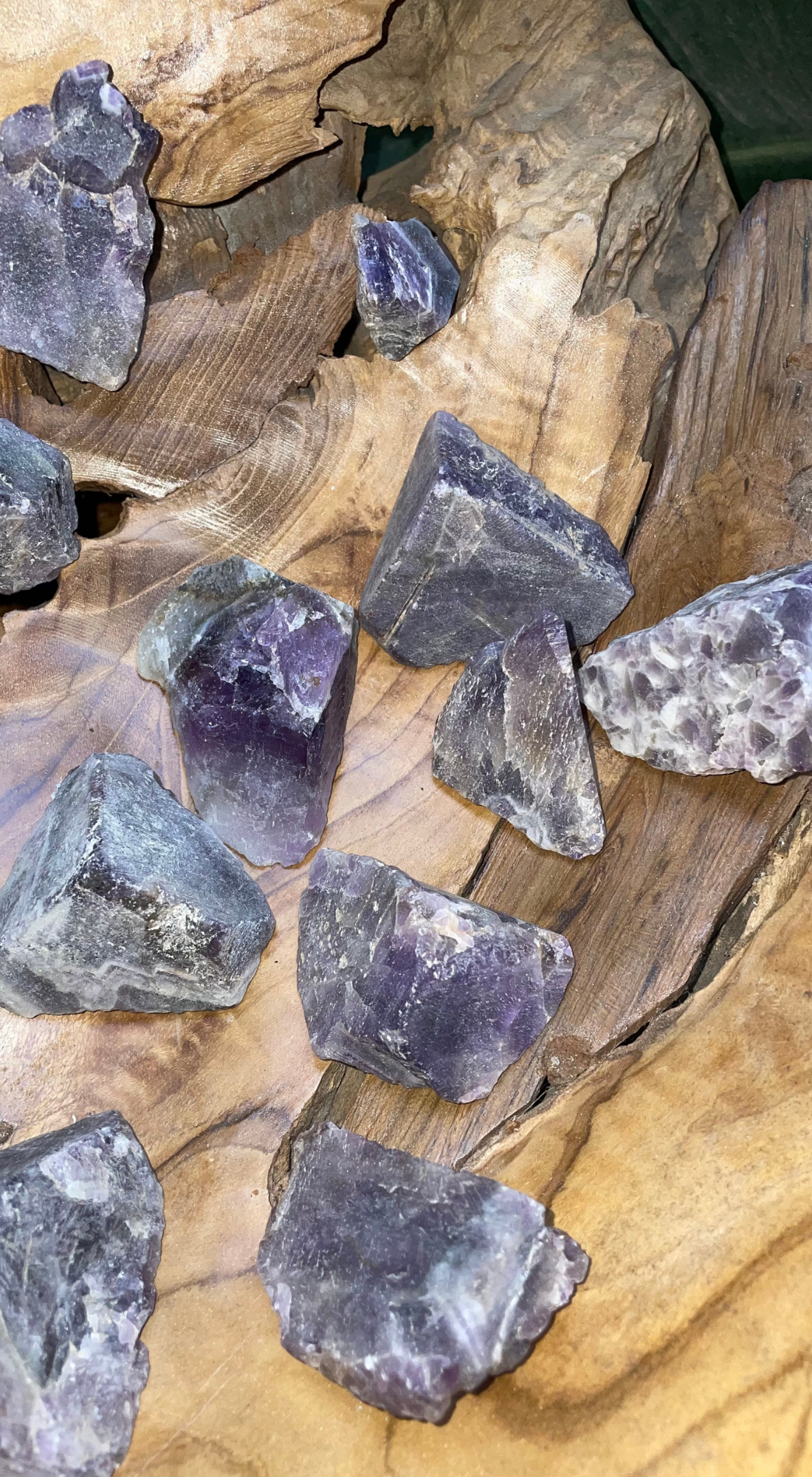 PURPLE & WHITE LARGE AMETHYST