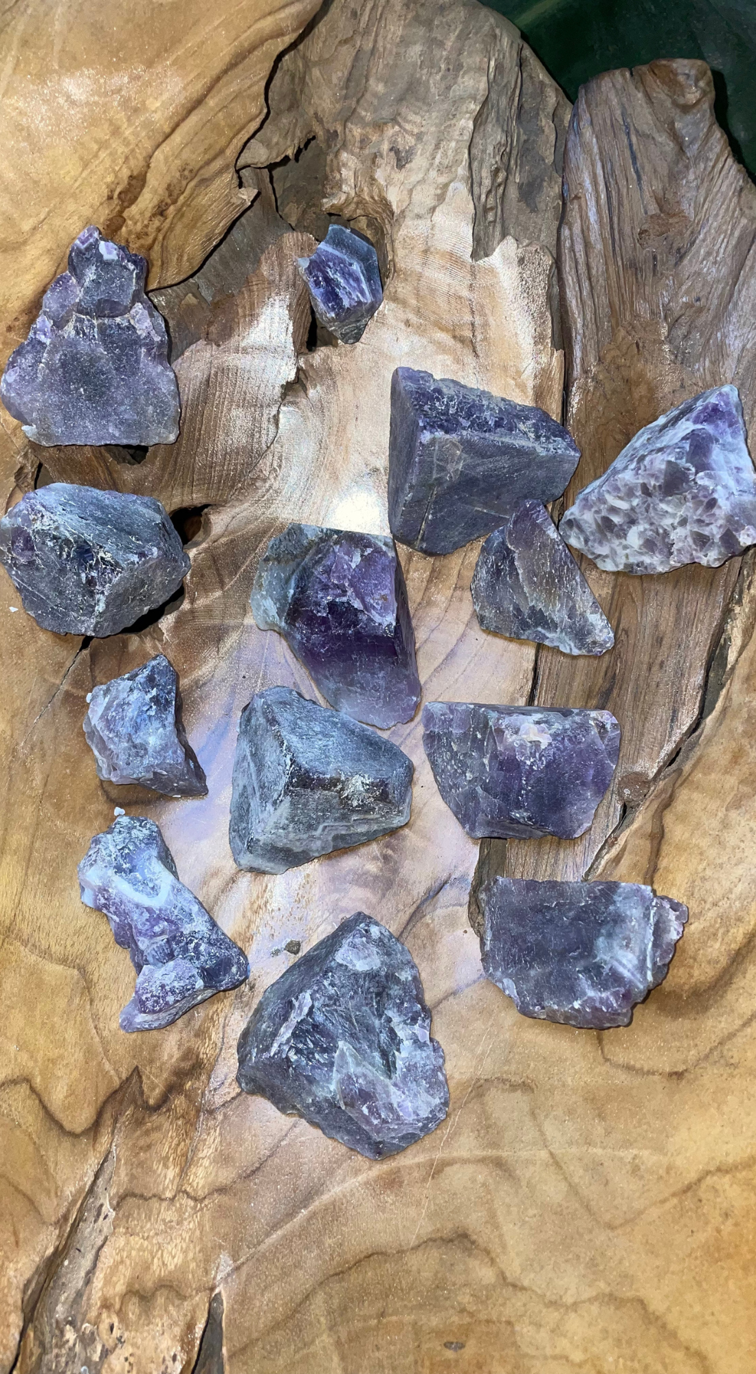 PURPLE & WHITE LARGE AMETHYST