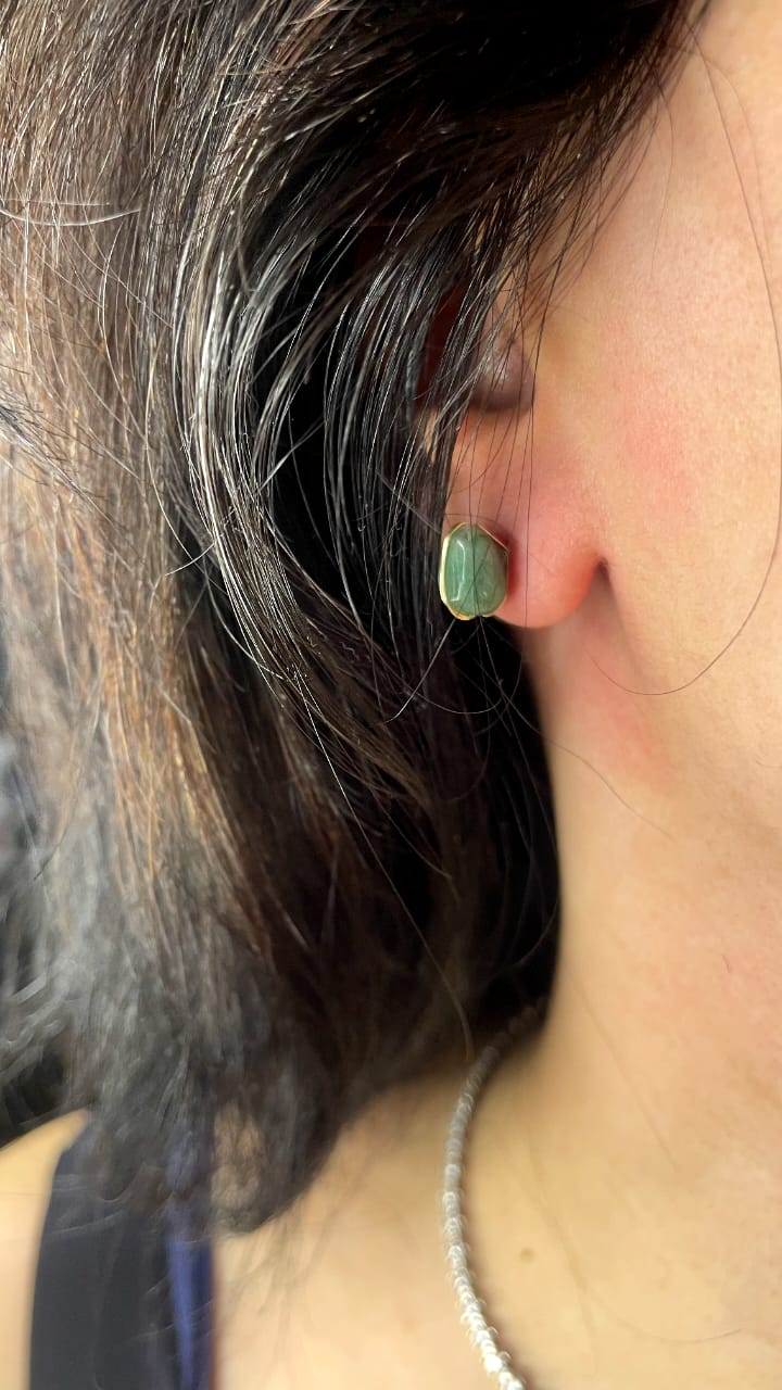 GREEN GEMSTONE EARRINGS