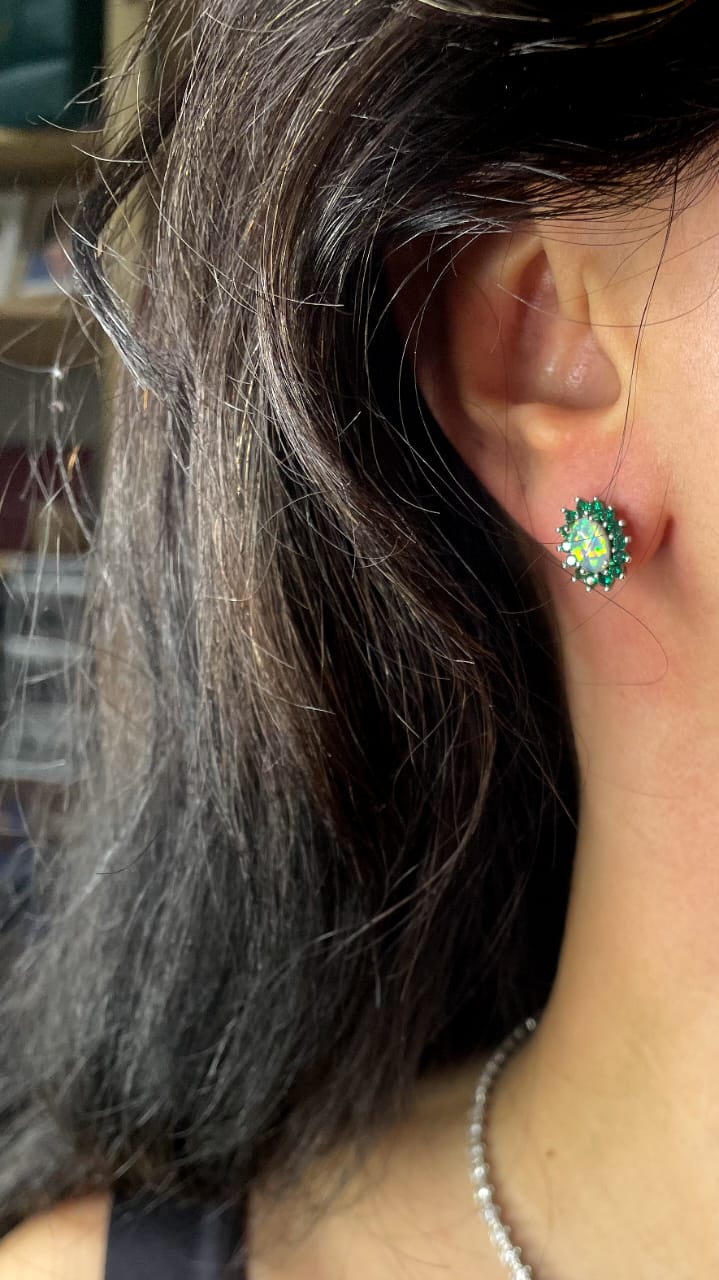 OPAL FLORET EARRING