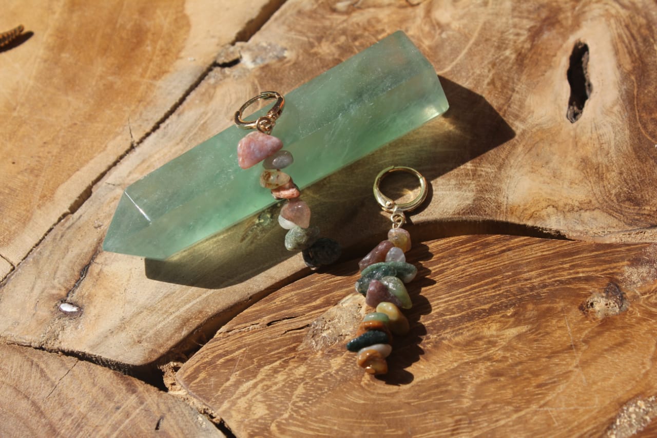 MULTICOLOR GEMSTONES EARRINGS