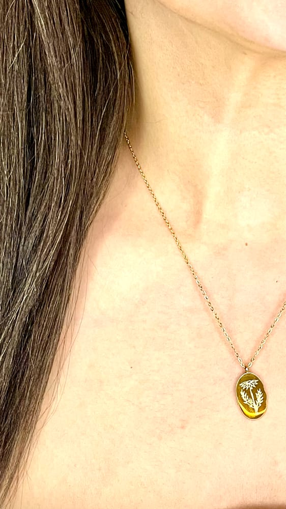 PLATED APRIL GOLD NECKLACE