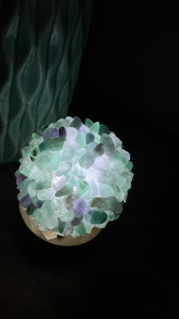 GREEN AVENTURINE LAMP