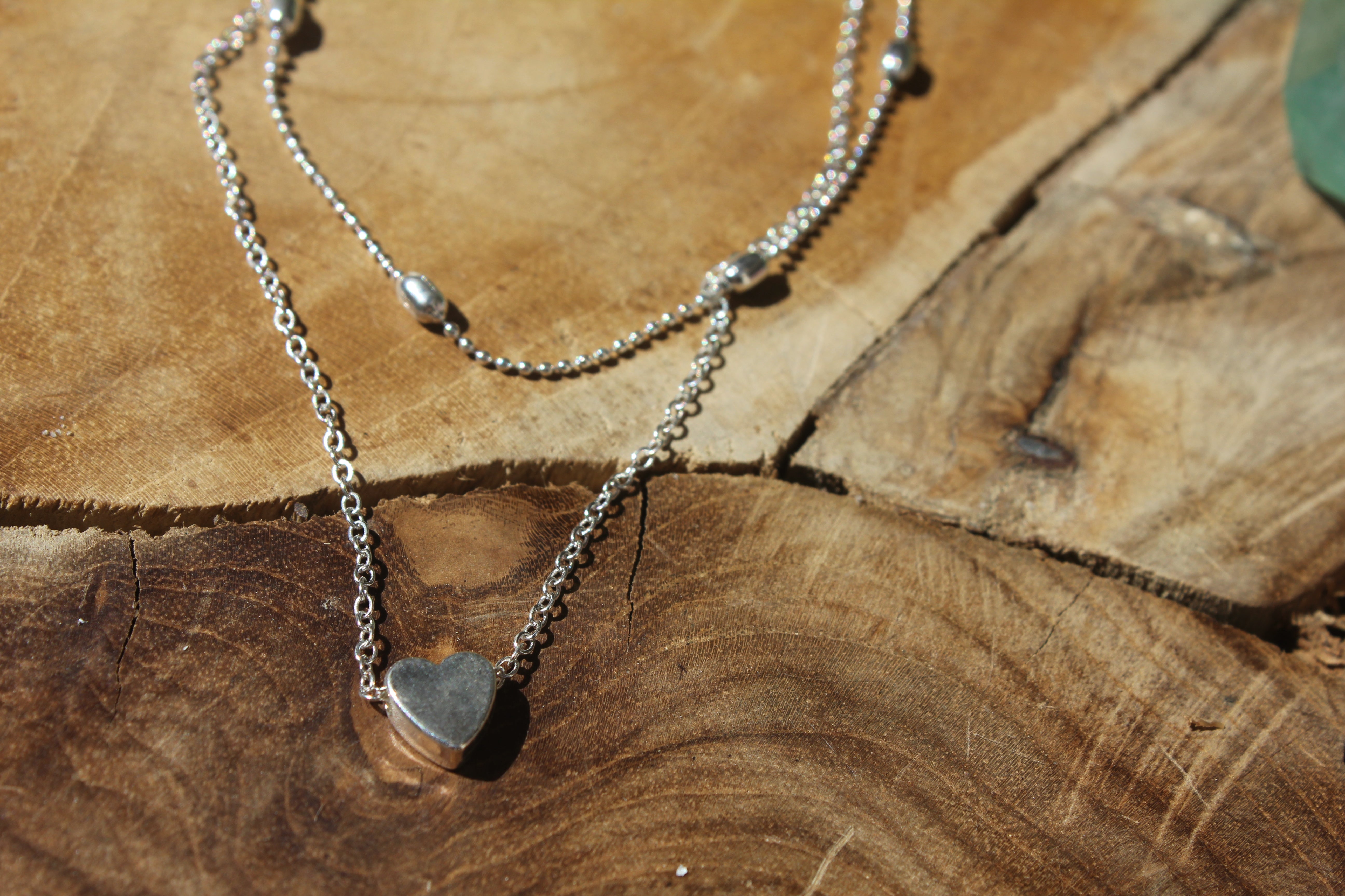 SMALL HEART SILVER NECKLACE